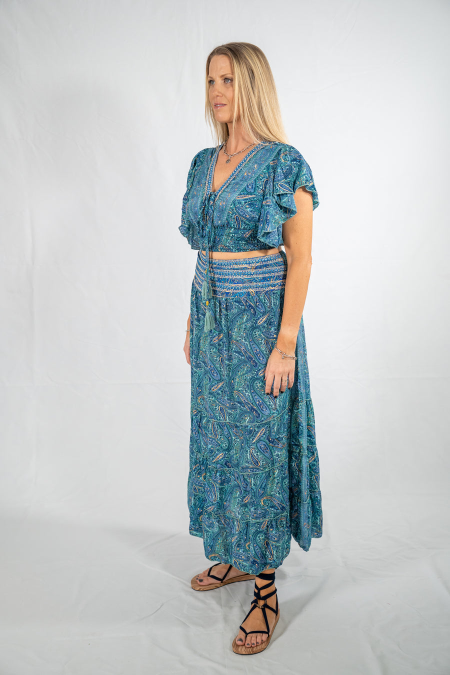 Zafira Skirt - Peacock