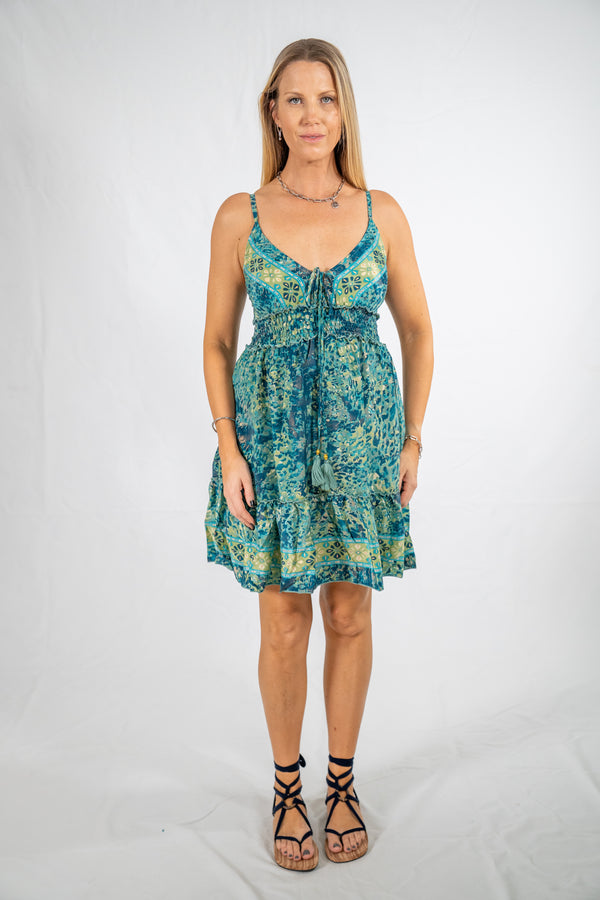 Soleil Dress - Teal Mist