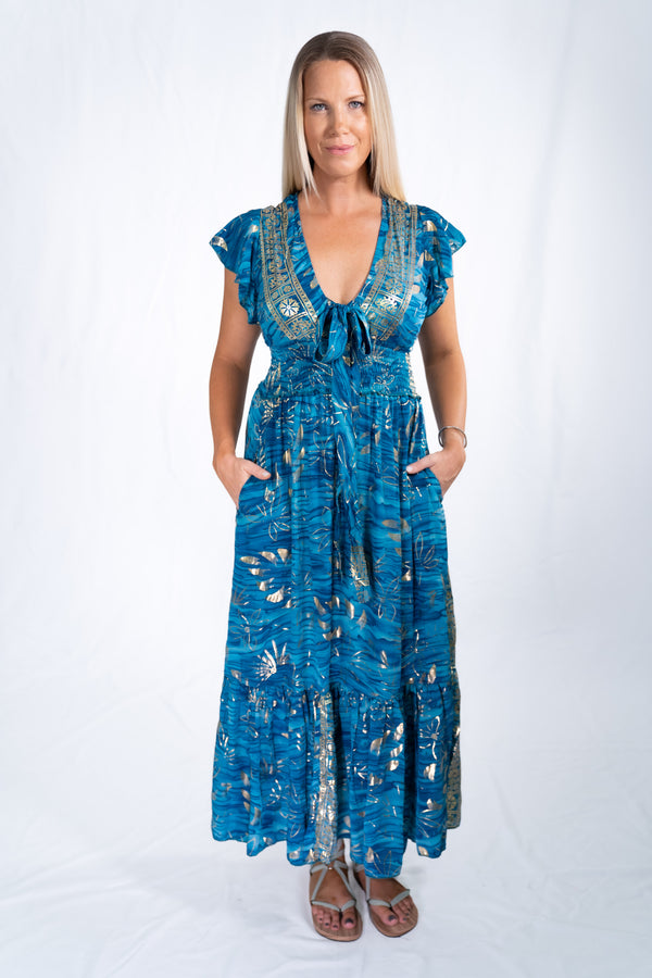 Sienna - Blue Leaf