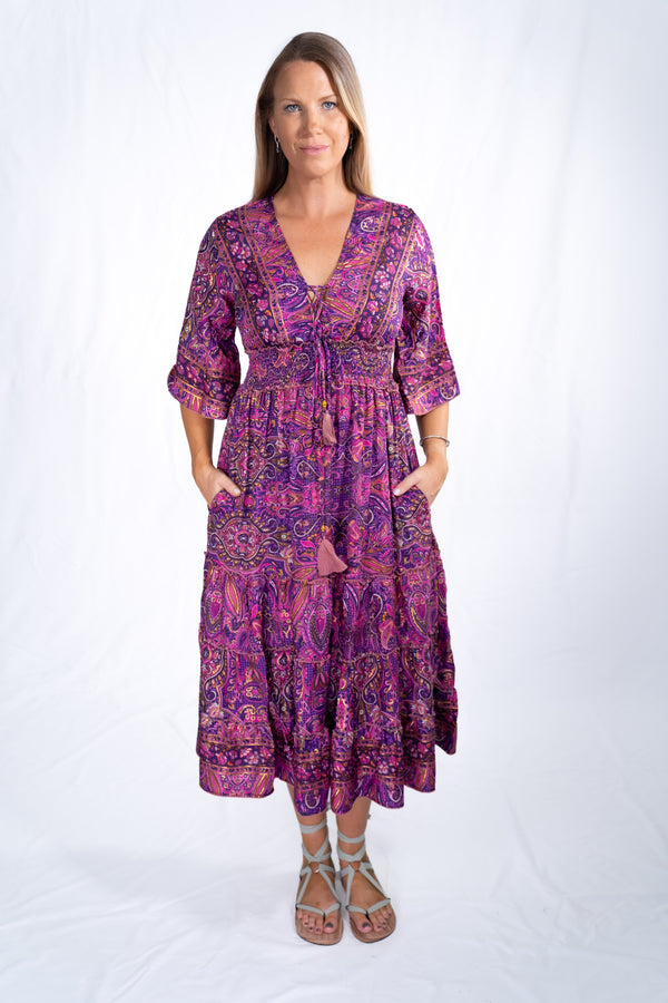 Caroline Midi - Violet Orchid
