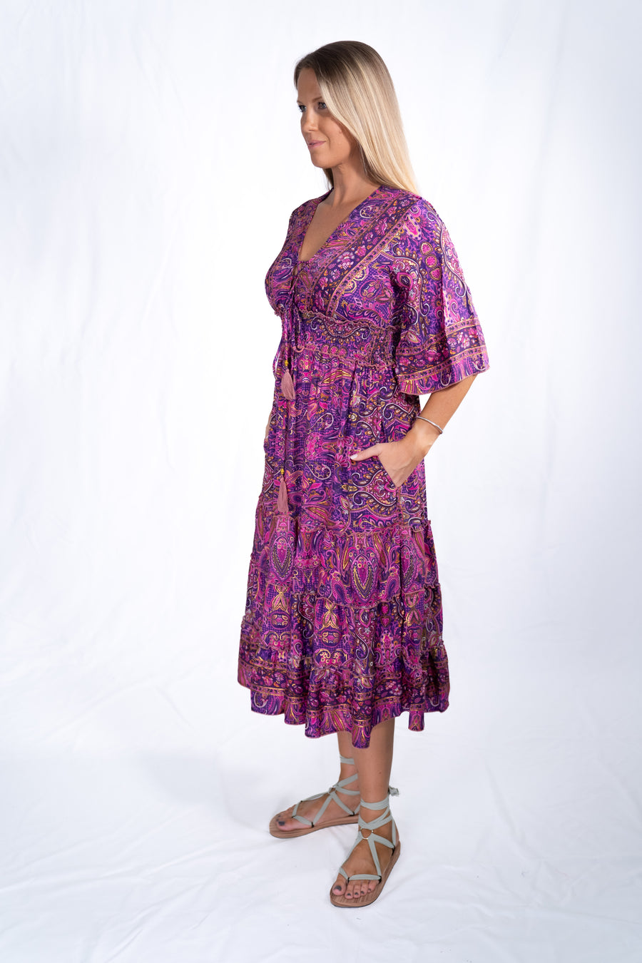 Caroline Midi - Violet Orchid