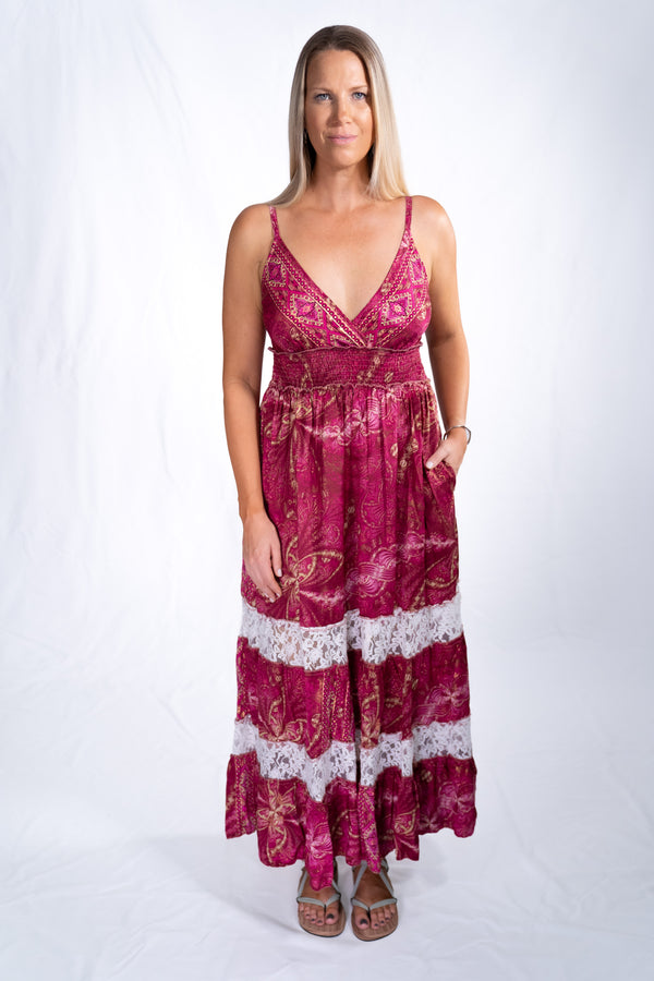 Moana Maxi - Magenta Bloom