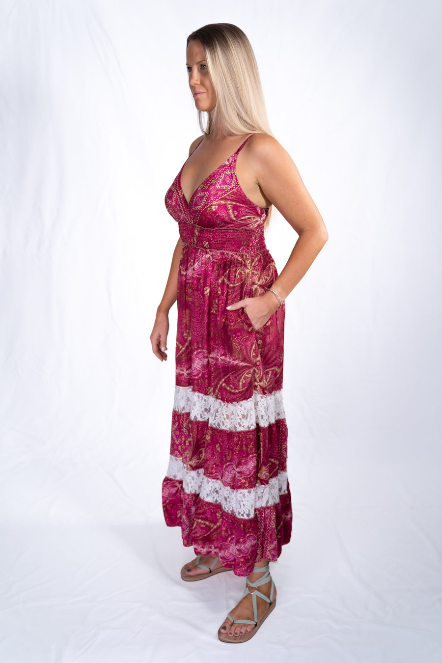 Moana Maxi - Magenta Bloom