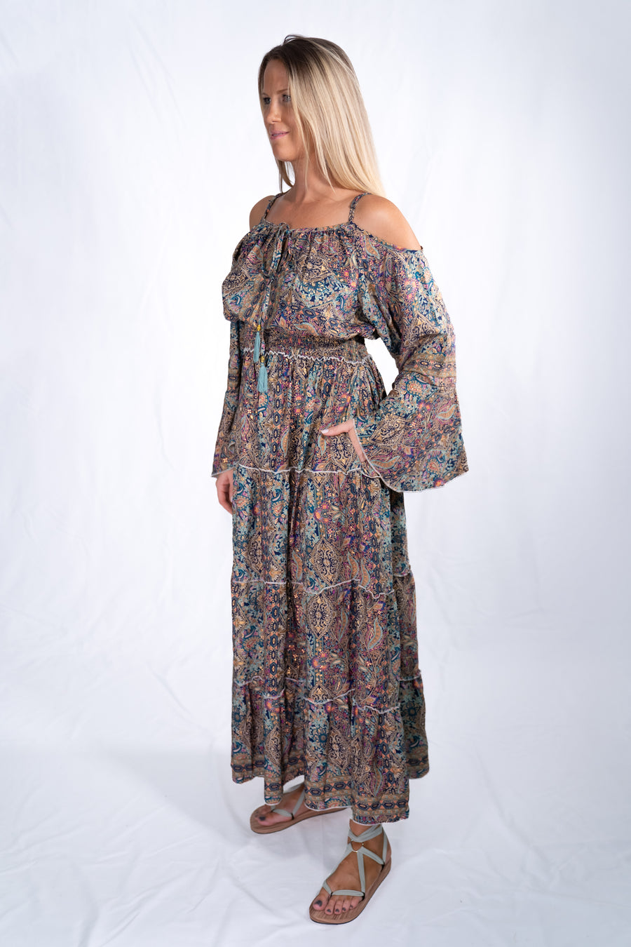 Santorini Dress - Desert Jewel