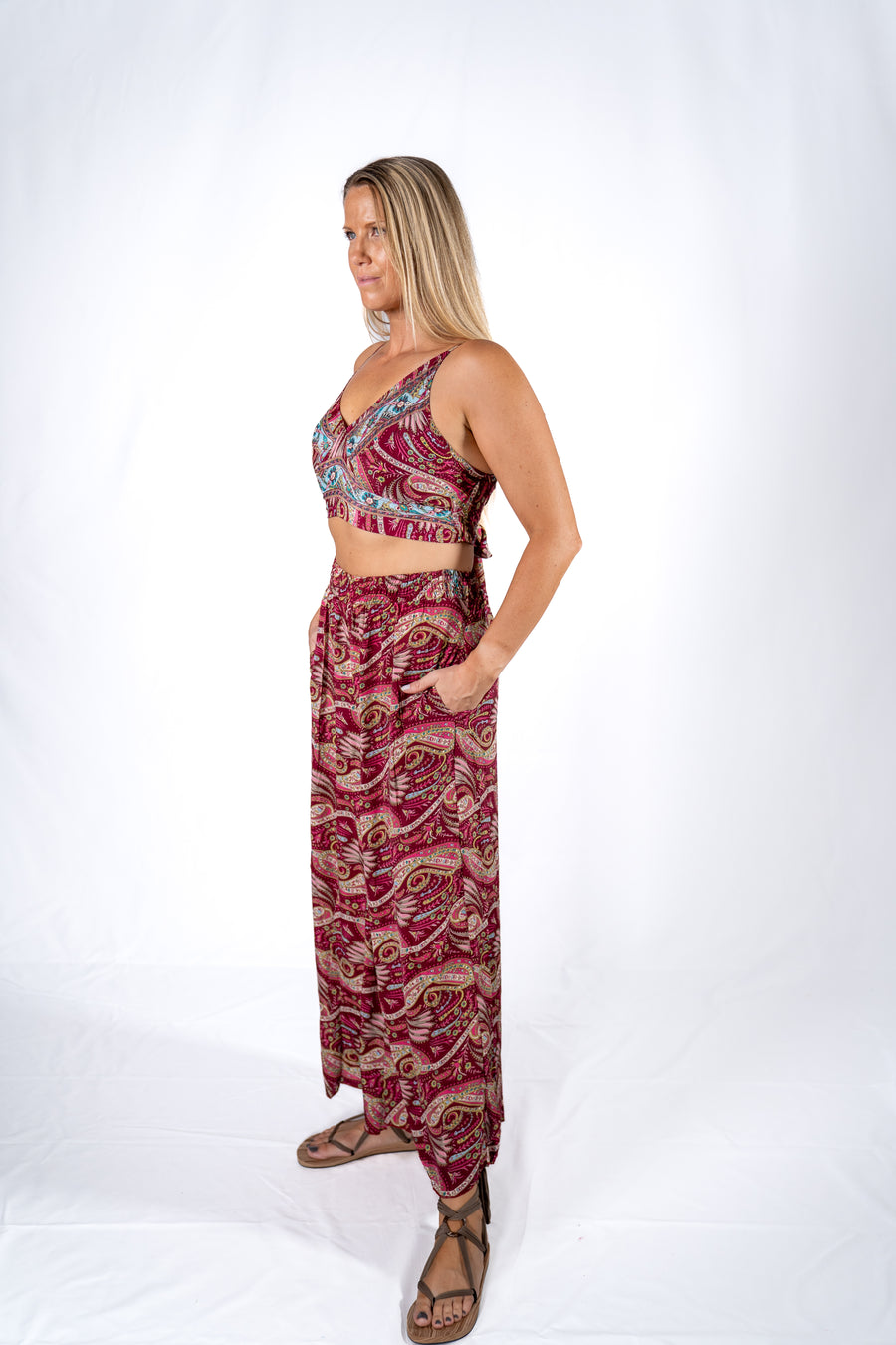 Adrienne Pants - Magenta Wave