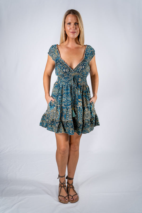 Short Anthia - Smoky Teal