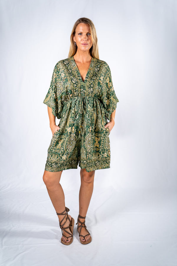 Sloane Jumpsuit - Emerald Forest